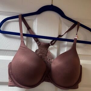 Victoria's Secret Perfect Shape Racerback Lace-Back Bra in Brown